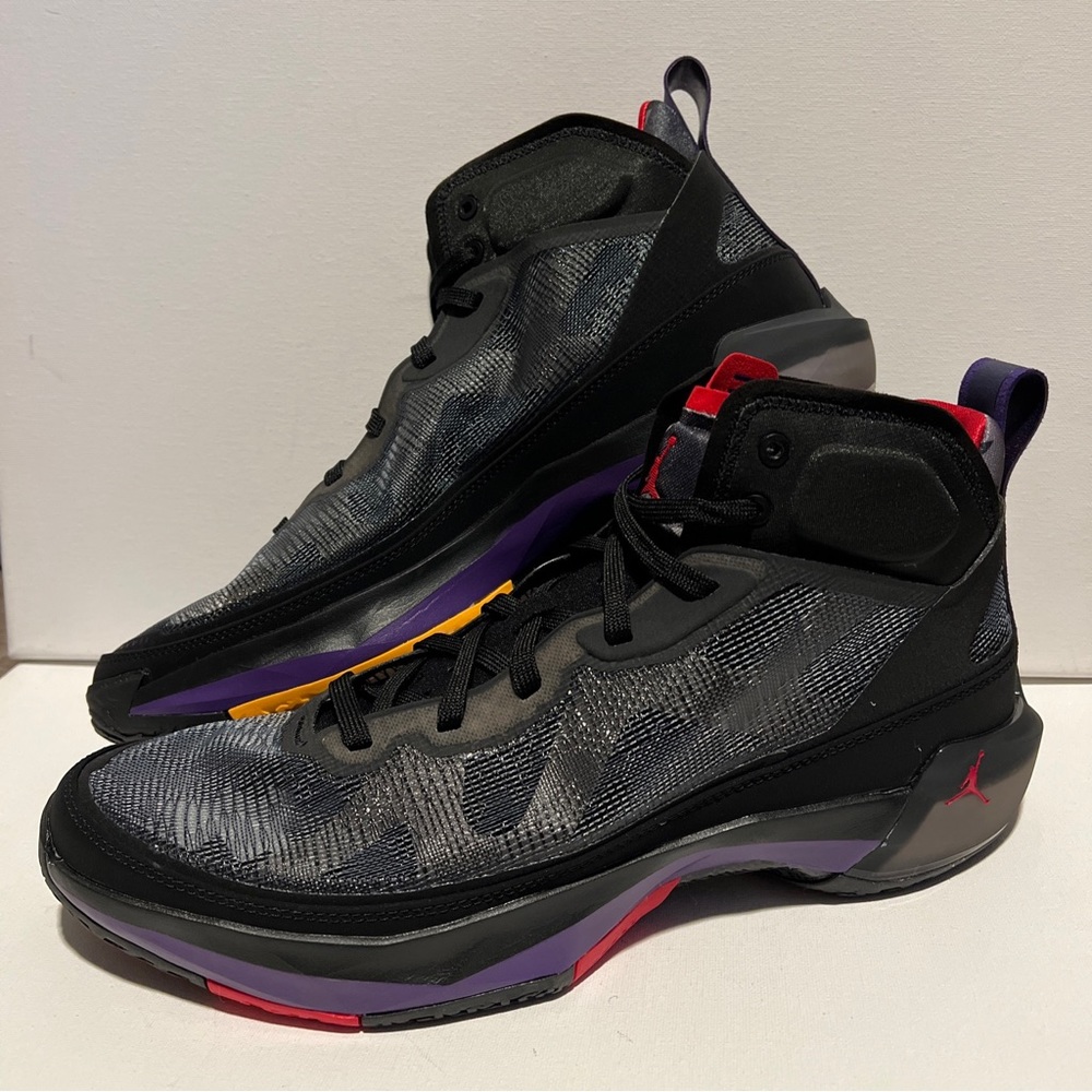 Nike Air Jordan XXXVII 37 Raptors Black Red Purple DD6958-065 Mens Size 12.5